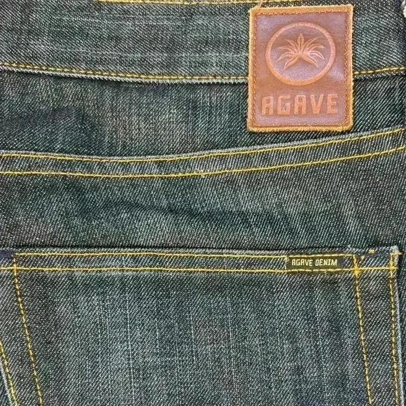 Men’s Agave “The Gringo” Straight Leg made in USA size 38x30 dark denim jeans - Picture 8 of 10